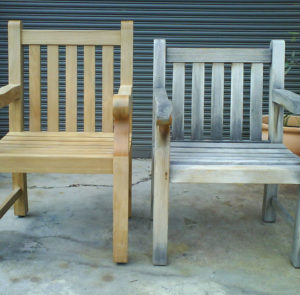 How to refinish teak outdoor furniture