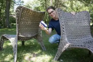 How to protect outdoor resin wicker furniture by cleaning it