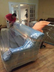 How to shrink wrap outdoor furniture
