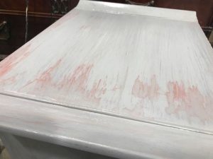 How to fix chalk paint bleed through on furniture